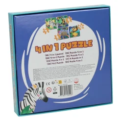Wins Holland Legpuzzel 4in1 - Wilde Dieren, 12st. New