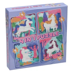 Legpuzzel 4in1  Eenhoorn, 12st.>Wins Holland New