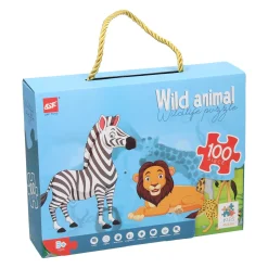 Legpuzzel Wilde Dieren, 100st.> Discount