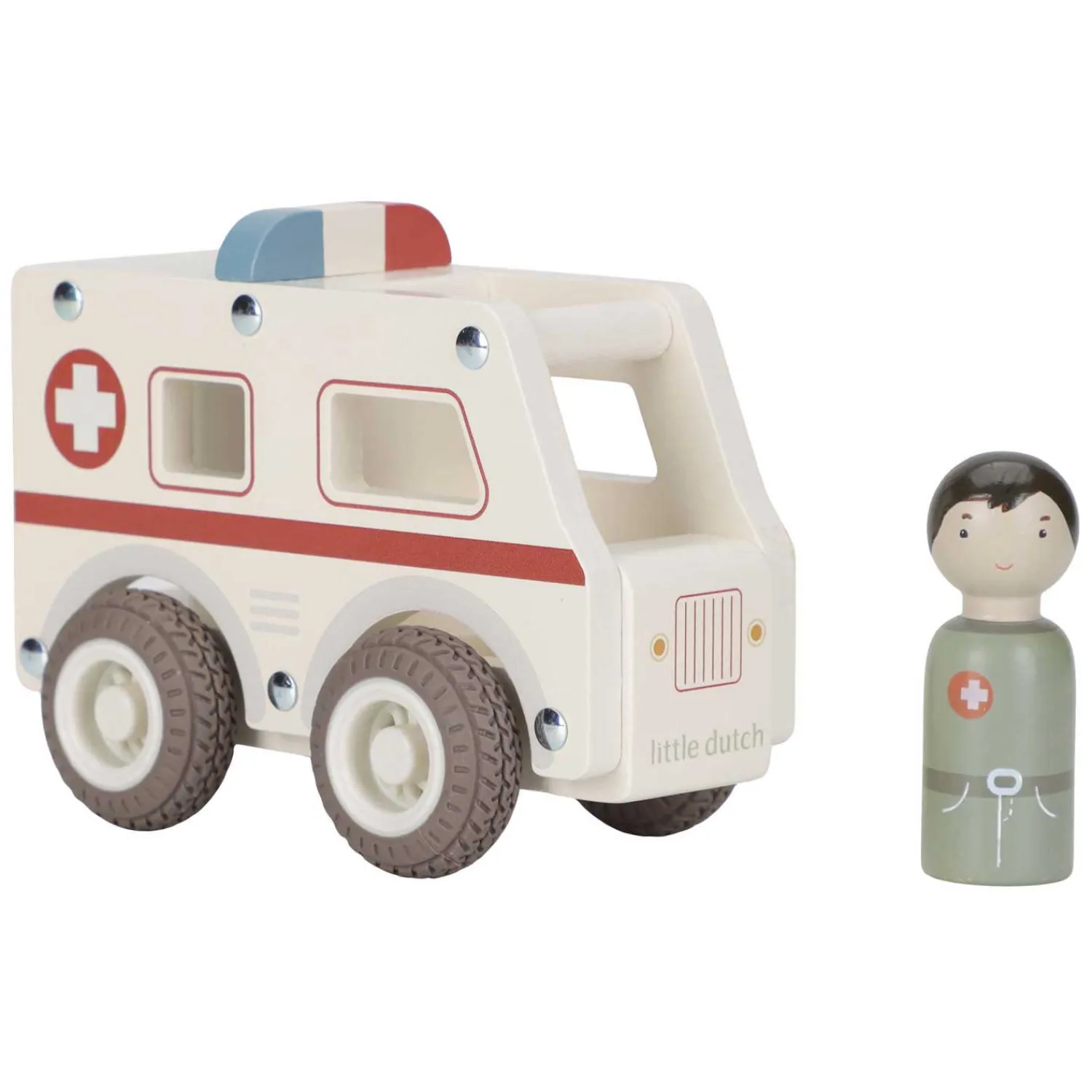Little Dutch Houten Ambulance met Poppetje FSC Outlet