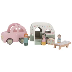 Little Dutch Houten Auto met Caravan Speelset FSC Online