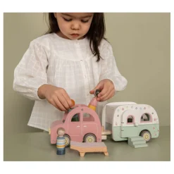 Little Dutch Houten Auto met Caravan Speelset FSC Online