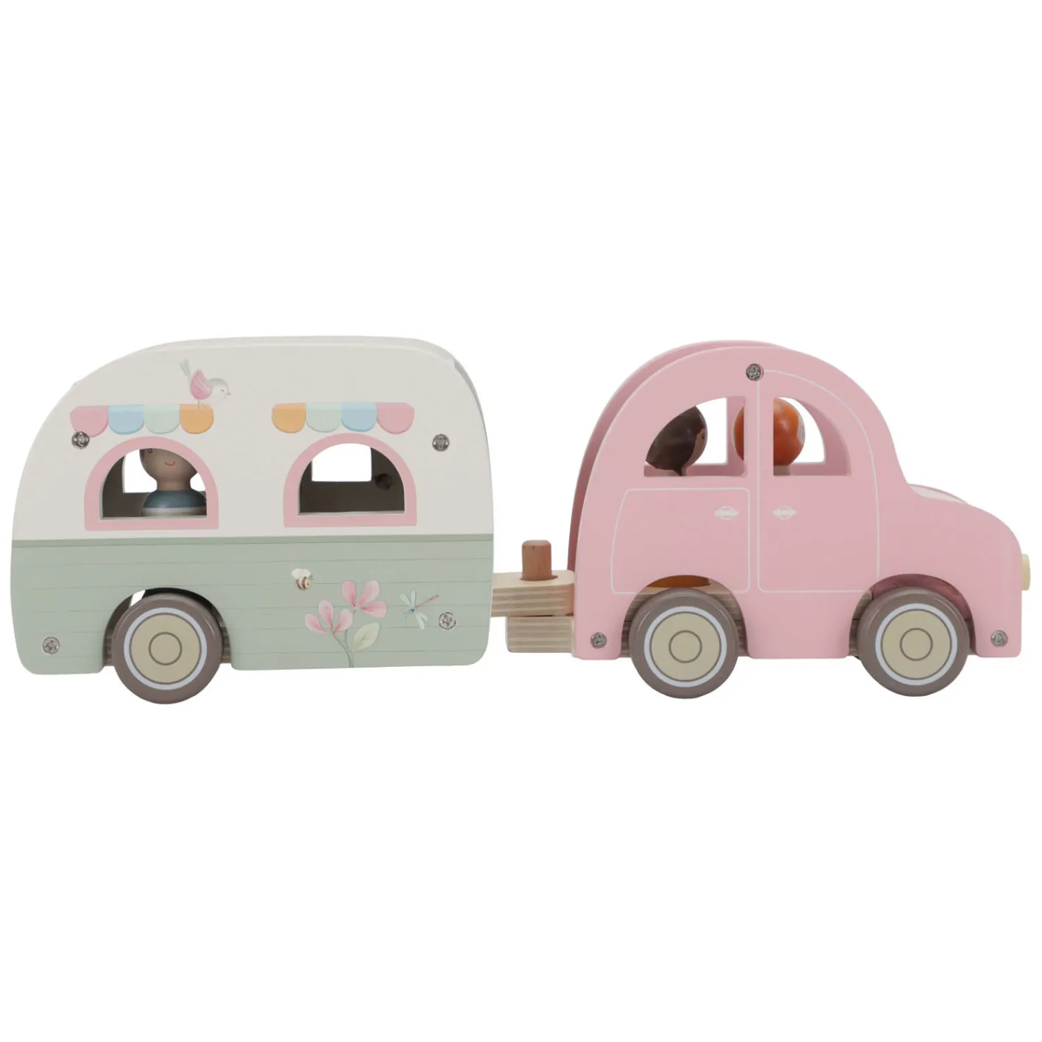 Little Dutch Houten Auto met Caravan Speelset FSC Online