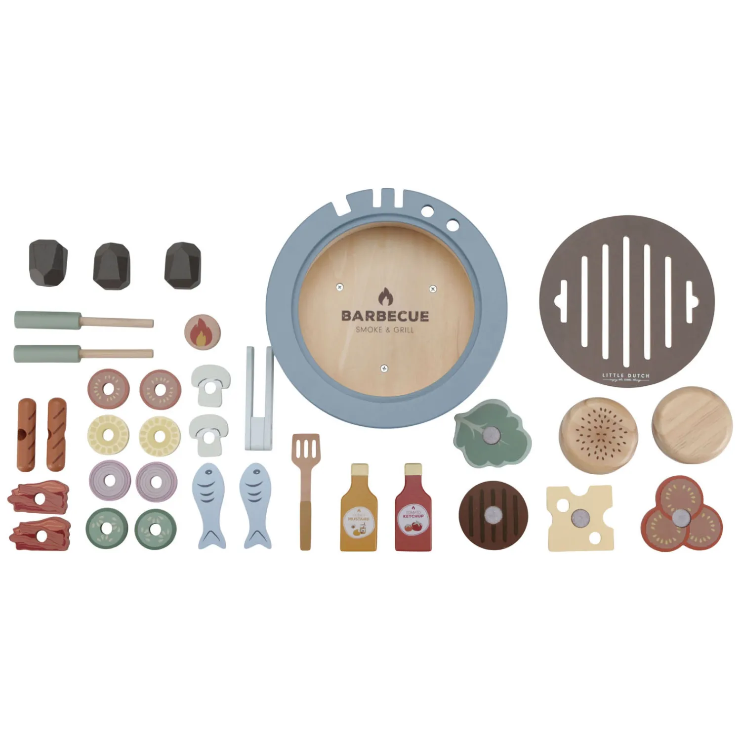 Little Dutch Houten Barbecue Speelset FSC