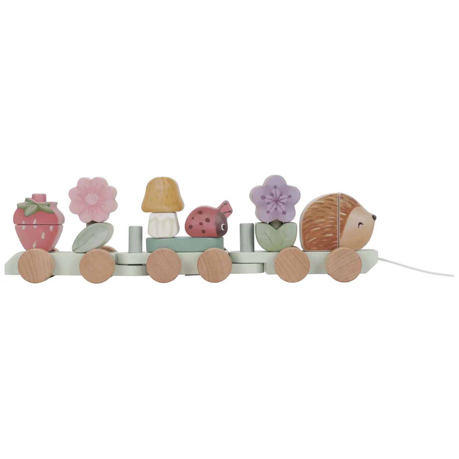 Little Dutch Houten Blokkentrein Egel Fairy Garden FSC, 15dlg. Discount