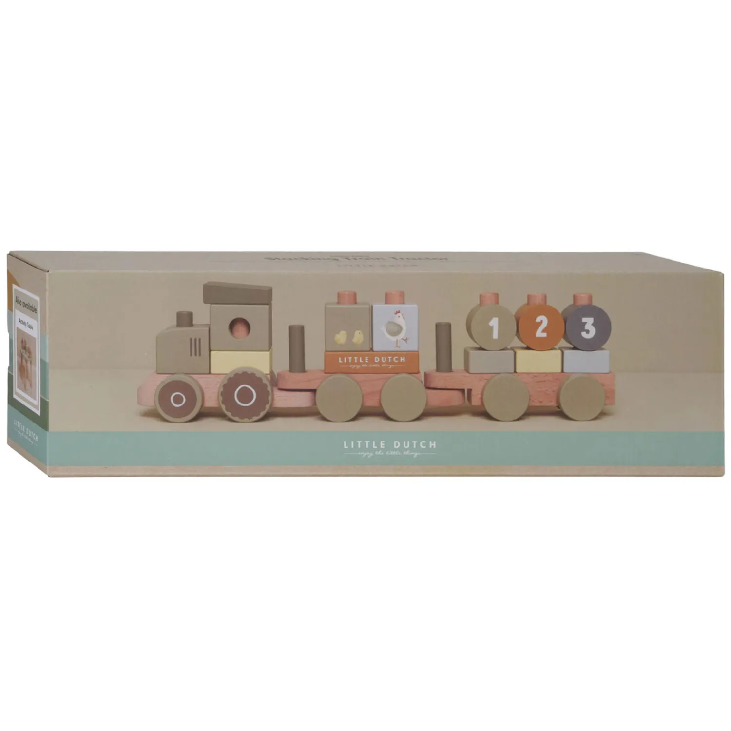 Little Dutch Houten Blokkentrein Tractor Little Farm FSC Best