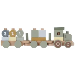 Little Dutch Houten Blokkentrein Tractor Little Farm FSC Best