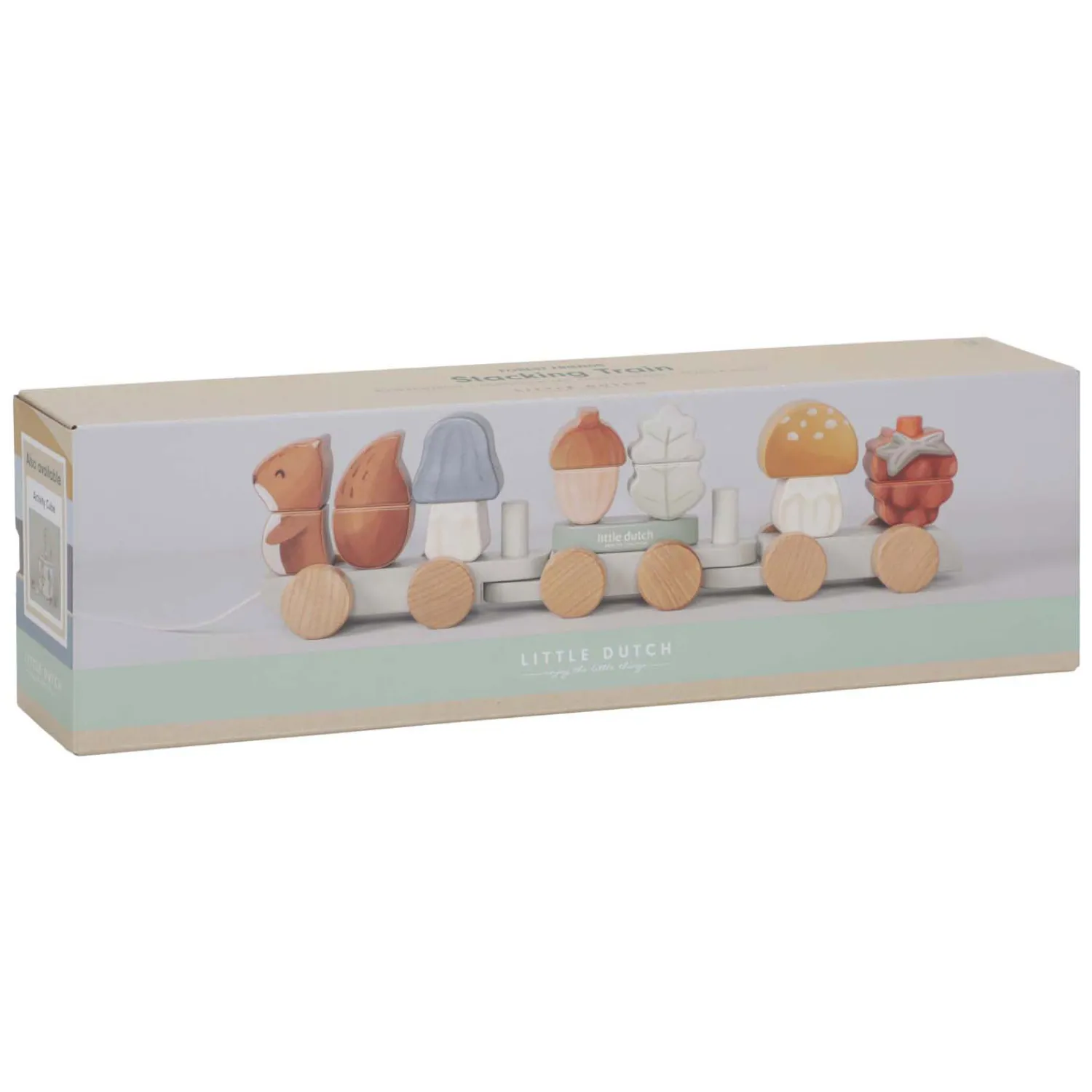 Little Dutch Houten Blokkentrein Eekhoorn Forest Friends FSC, 18dlg. Online