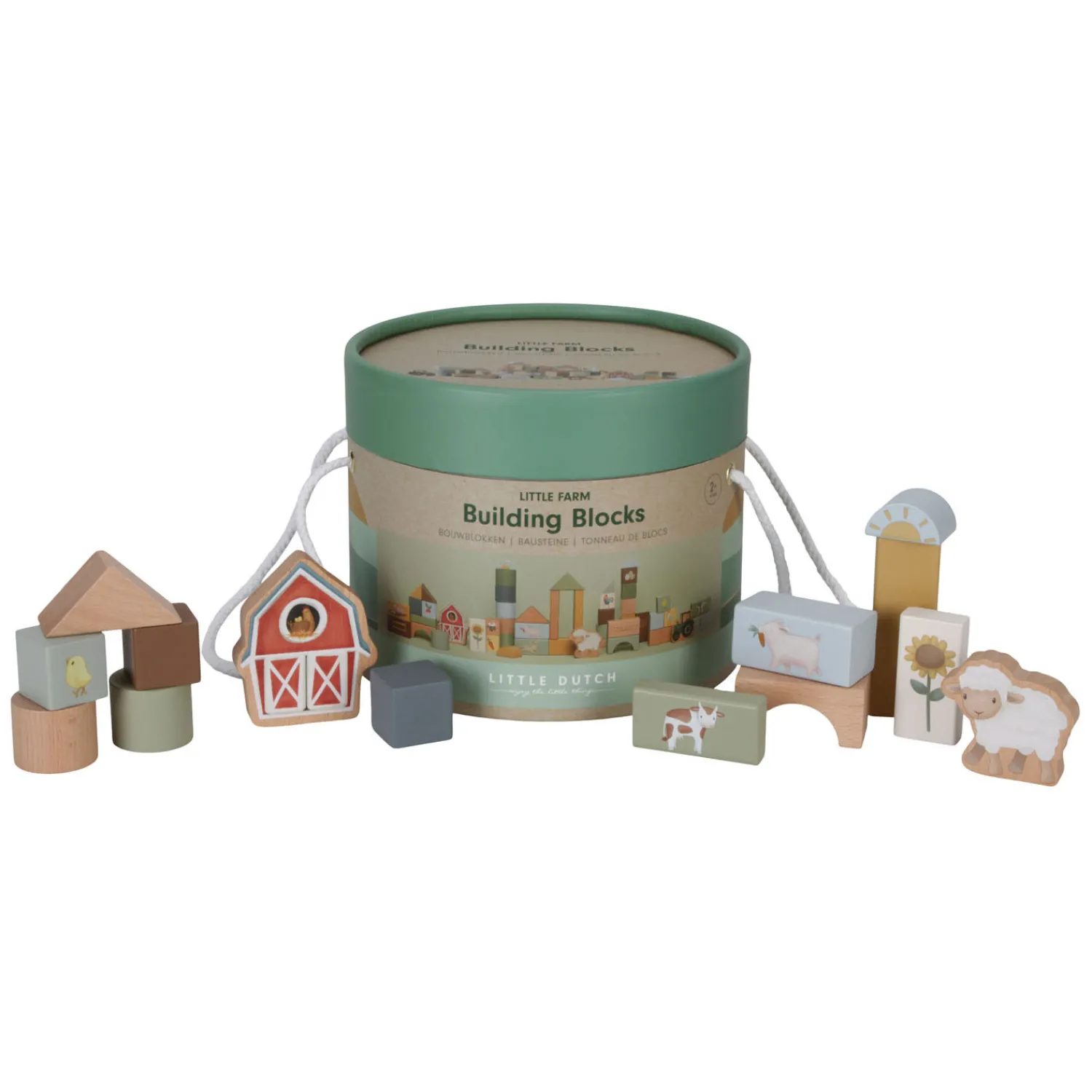Little Dutch Houten Bouwblokken Little Farm FSC Discount