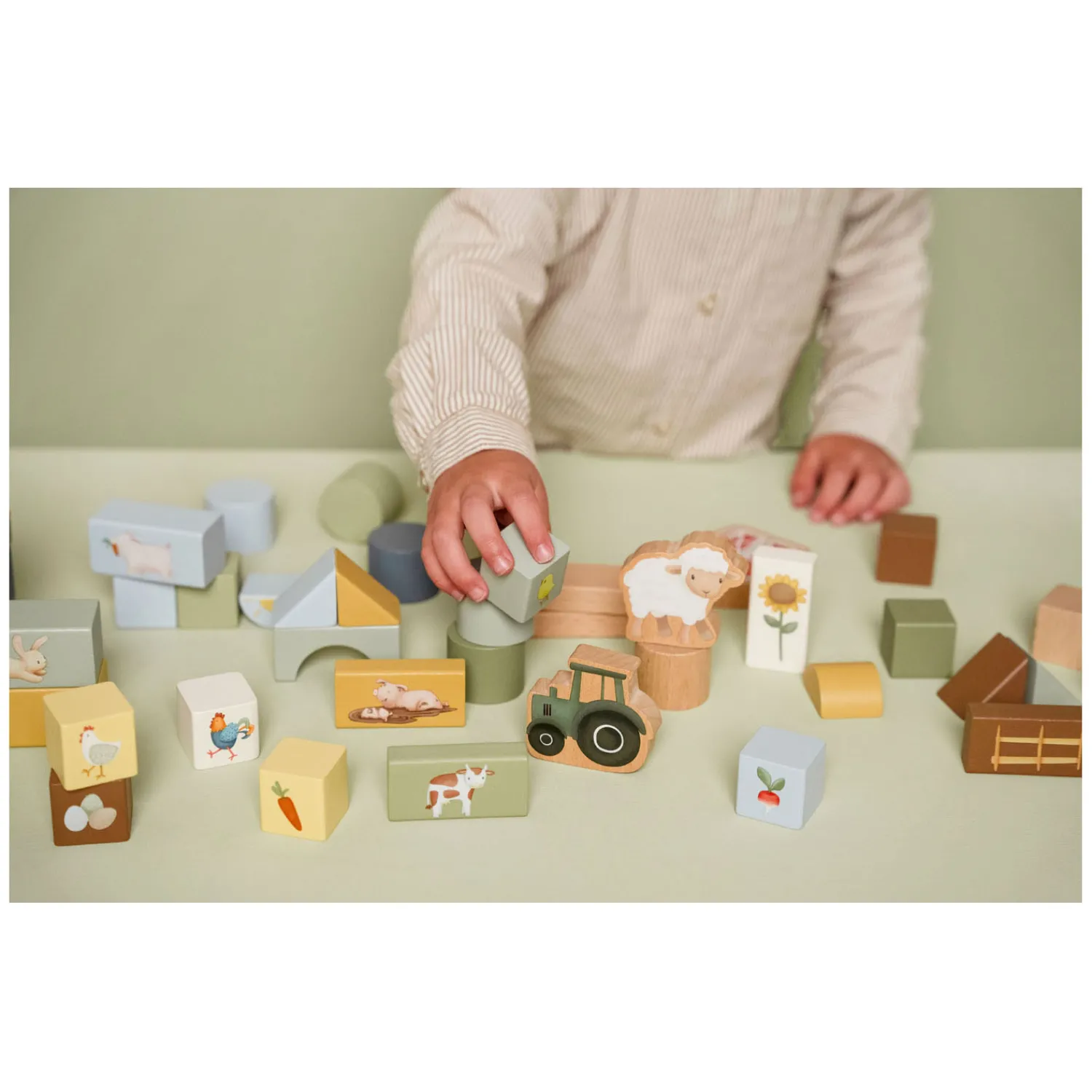 Little Dutch Houten Bouwblokken Little Farm FSC Discount