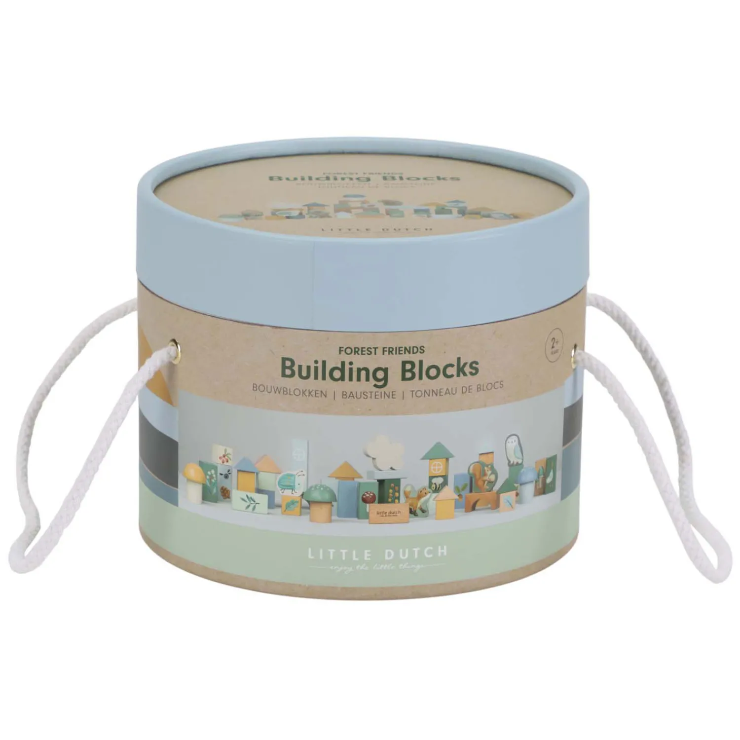 Little Dutch Houten Bouwblokken Forest Friends FSC, 50dlg. Best