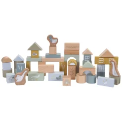 Little Dutch Houten Bouwblokken Blauw in Emmer, 50dlg. Discount