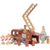 Houten Brandweerwagenset met Poppetje FSC>Little Dutch Clearance