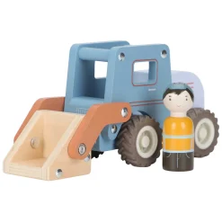 Houten Graafmachine met Poppetje FSC-Little Dutch Discount