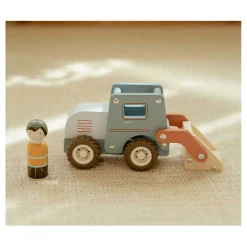 Houten Graafmachine met Poppetje FSC-Little Dutch Discount