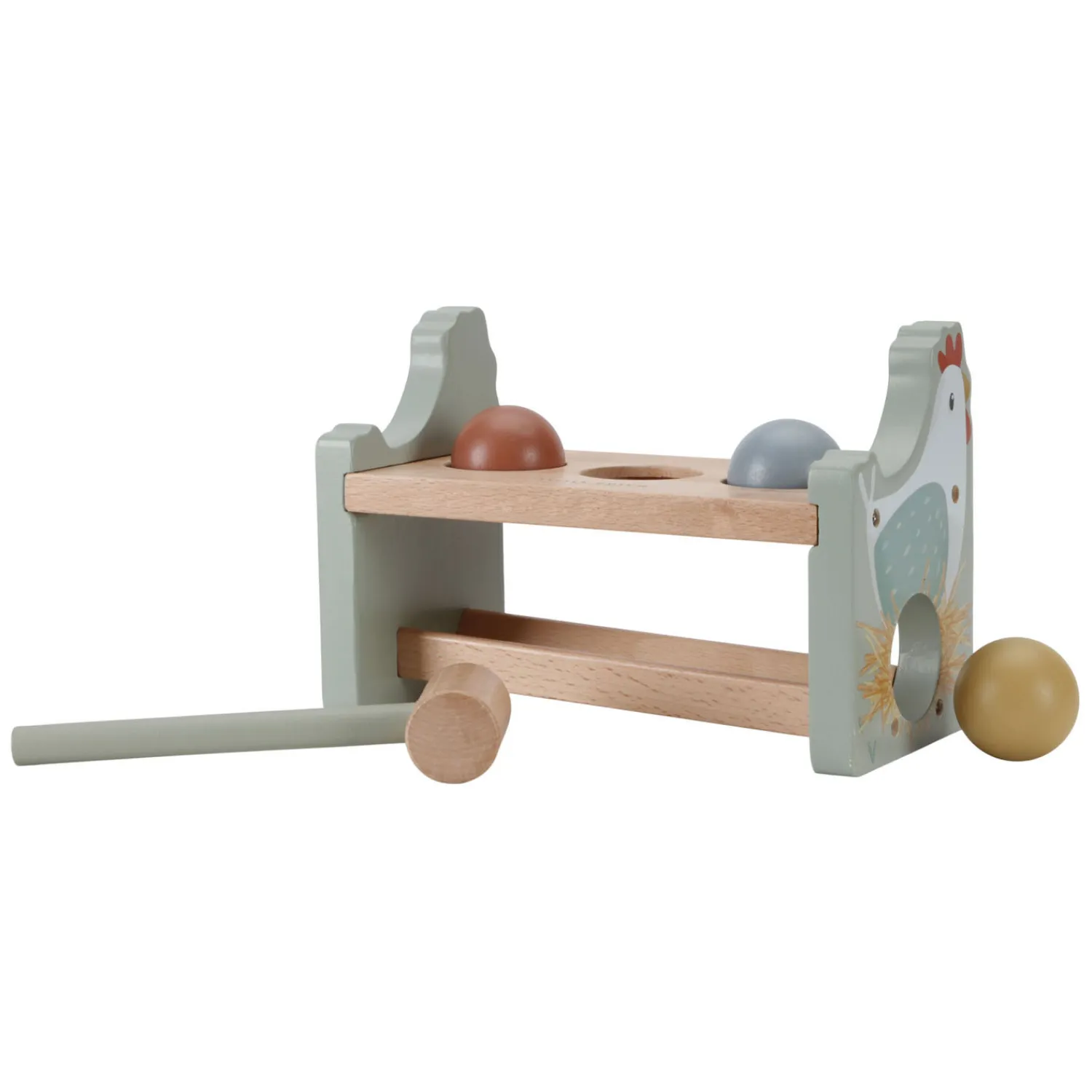 Little Dutch Houten Hamerbank met Ballen Little Farm FSC Discount