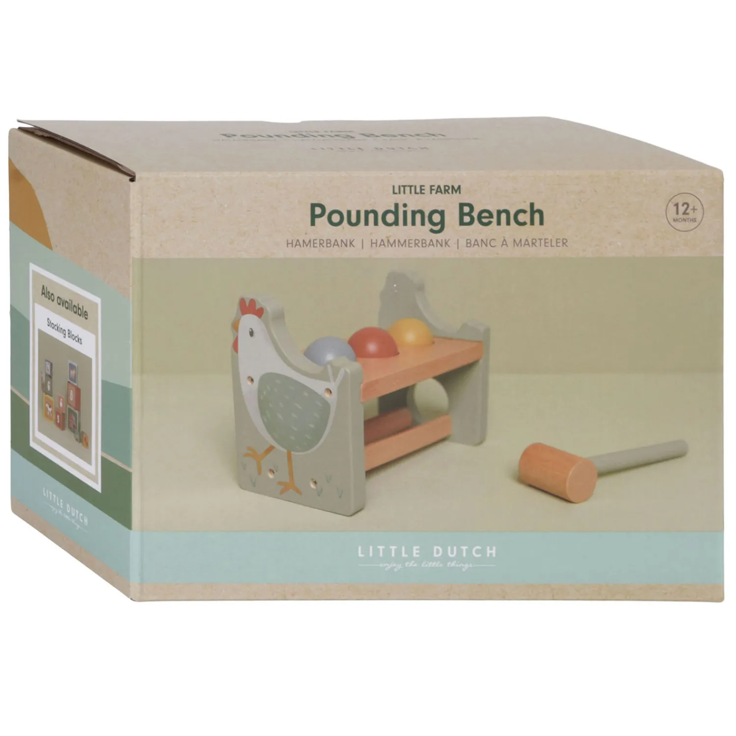 Little Dutch Houten Hamerbank met Ballen Little Farm FSC Discount