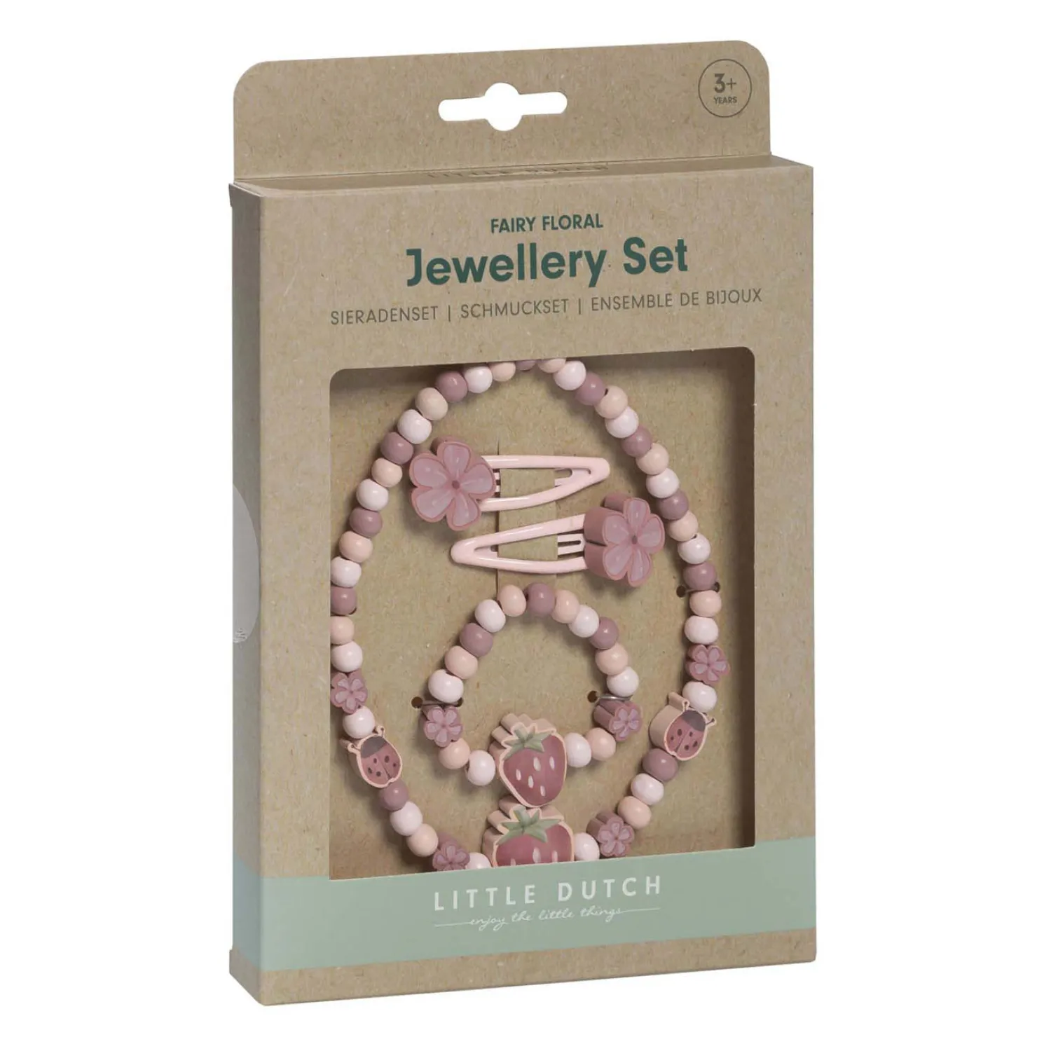 Houten Juwelenset Aardbei, 4dlg.-Little Dutch New