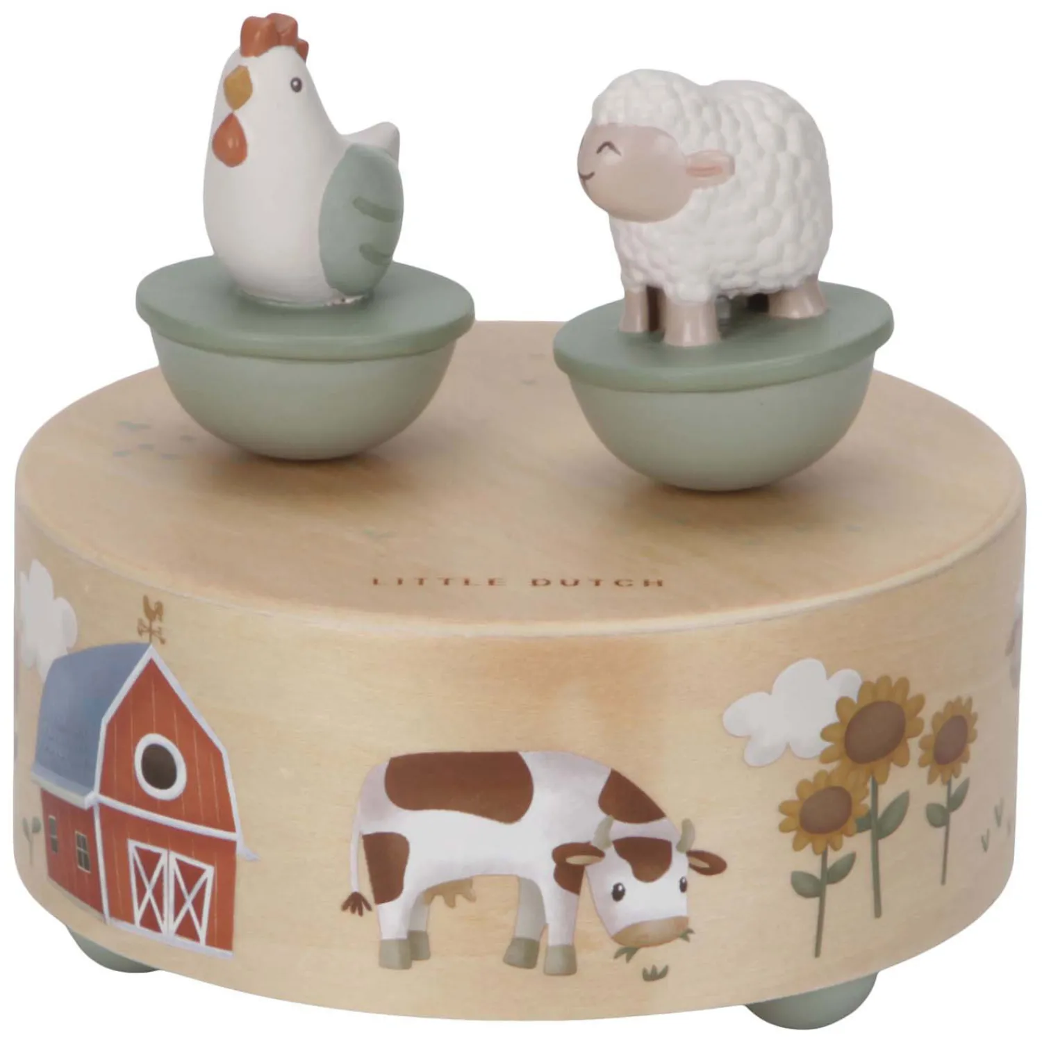 Houten Muziekdoosje Little Farm FSC>Little Dutch