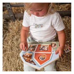 Little Dutch Houten Noppenpuzzel Little Farm FSC, 6st. New