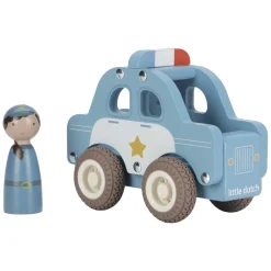 Little Dutch Houten Politiewagen met Poppetje FSC