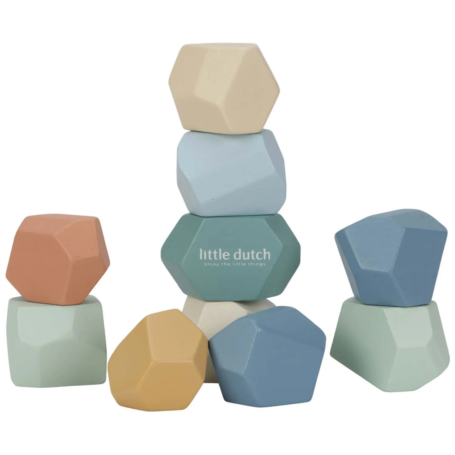 Houten Stapelstenen Forest Friends FSC, 10dlg.>Little Dutch New