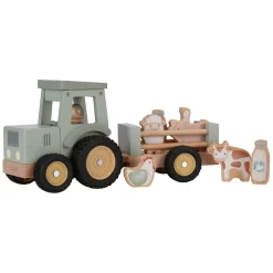 Little Dutch Houten Tractor met Aanhanger en Dieren Speelset Online