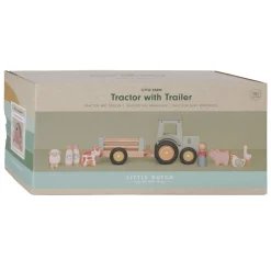 Little Dutch Houten Tractor met Aanhanger en Dieren Speelset Online