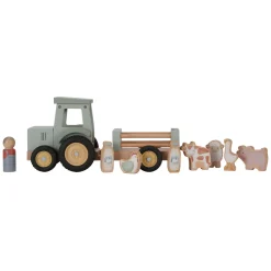 Little Dutch Houten Tractor met Aanhanger en Dieren Speelset Online