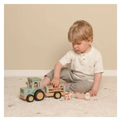 Little Dutch Houten Tractor met Aanhanger en Dieren Speelset Online