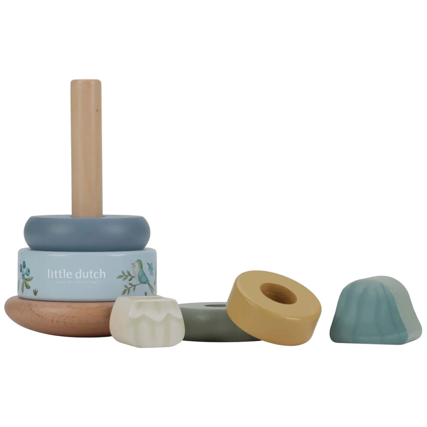 Houten Tuimelstapelaar Hout Forest Friends FSC, 7dlg.>Little Dutch