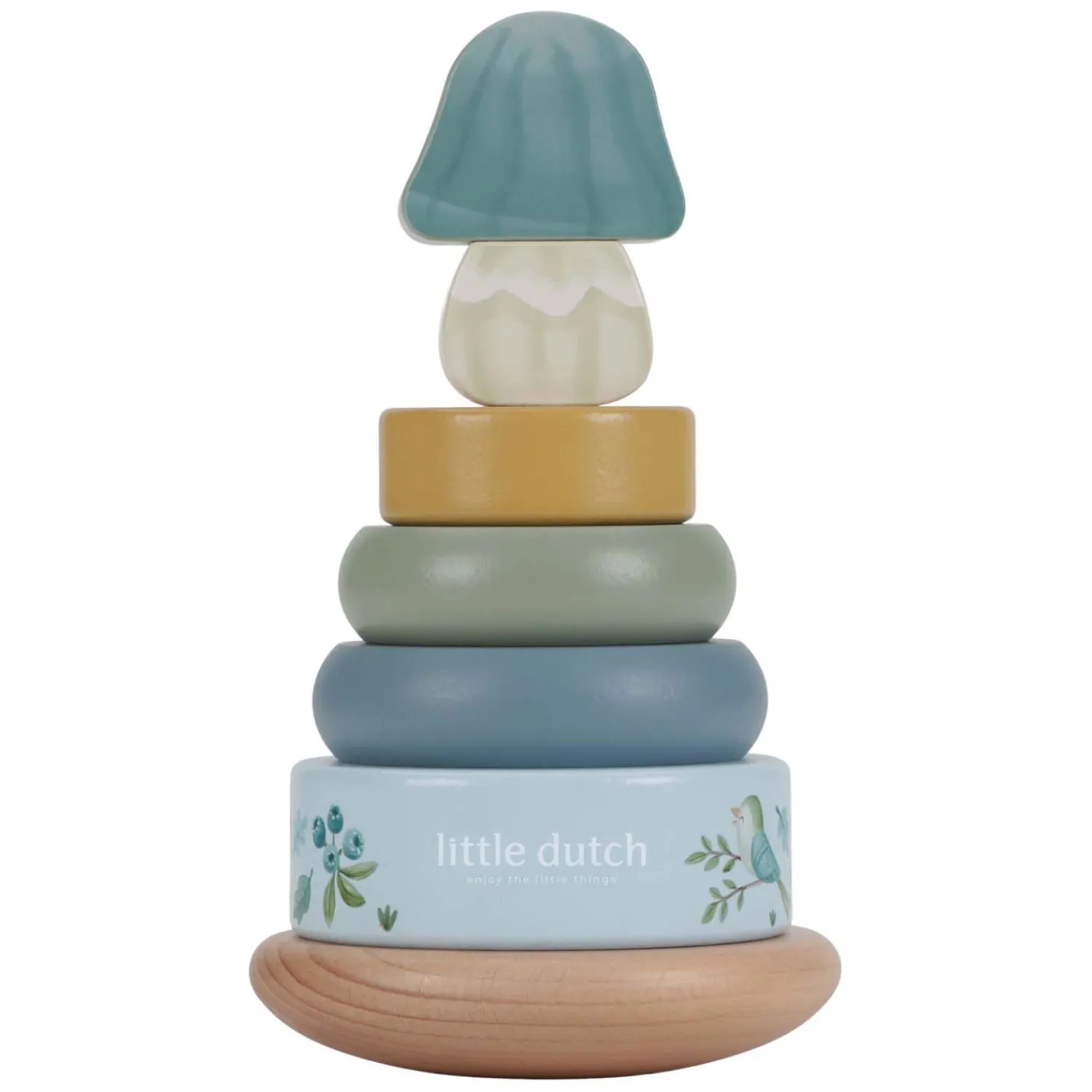 Houten Tuimelstapelaar Hout Forest Friends FSC, 7dlg.>Little Dutch