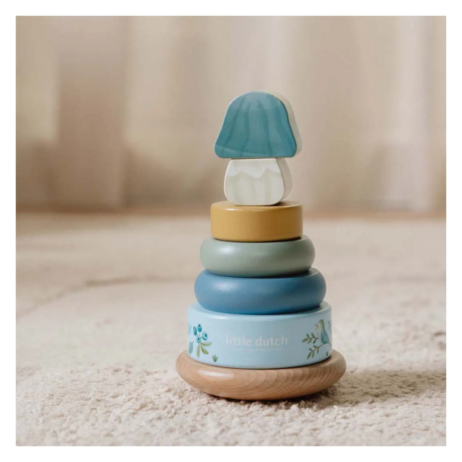 Houten Tuimelstapelaar Hout Forest Friends FSC, 7dlg.>Little Dutch