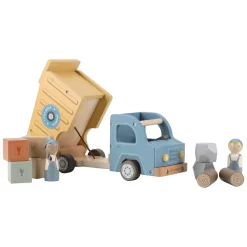 Houten Vuilniswagenset met Poppetje FSC>Little Dutch New