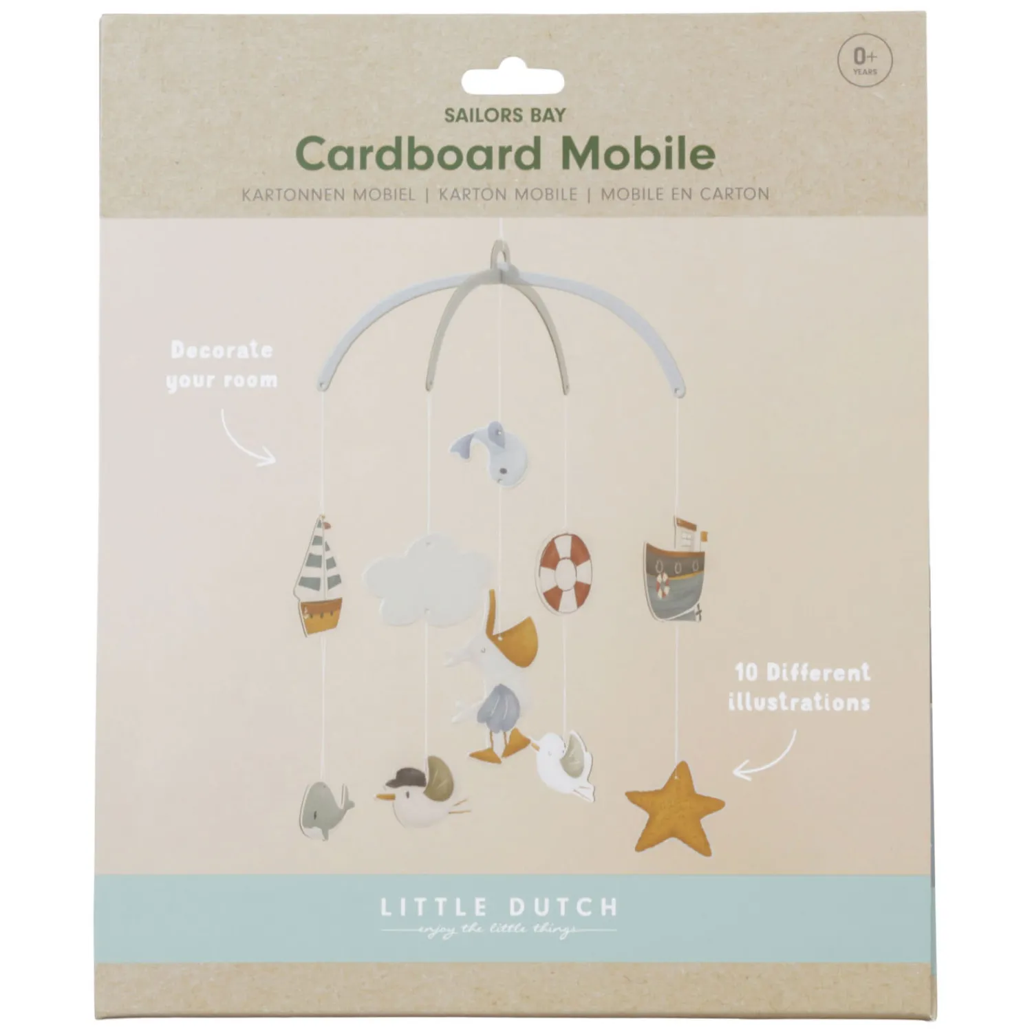 Kartonnen Mobiel Sailors Bay FSC-Little Dutch Best