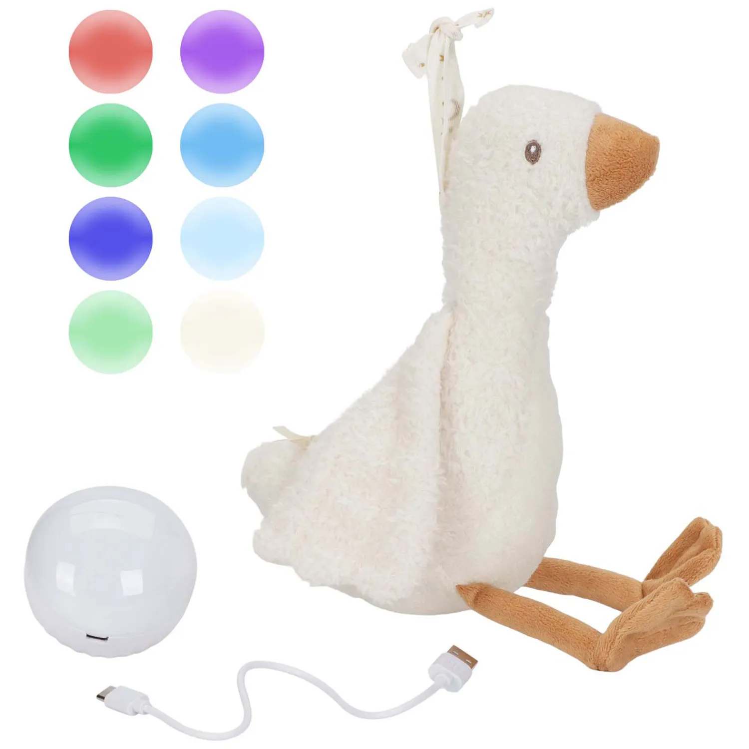 Knuffelgans Licht & Geluid>Little Dutch