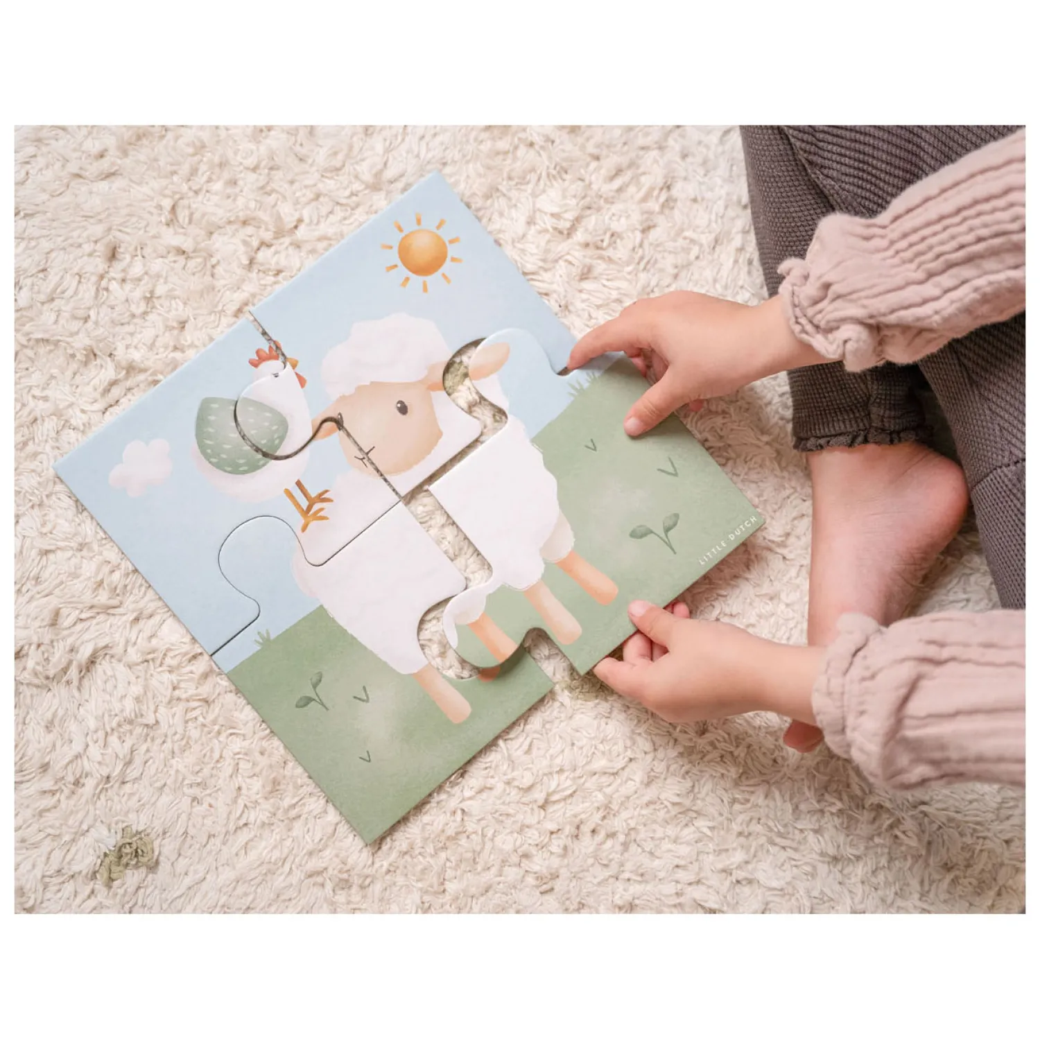 Legpuzzel 4in1 Little Farm FSC-Little Dutch Clearance