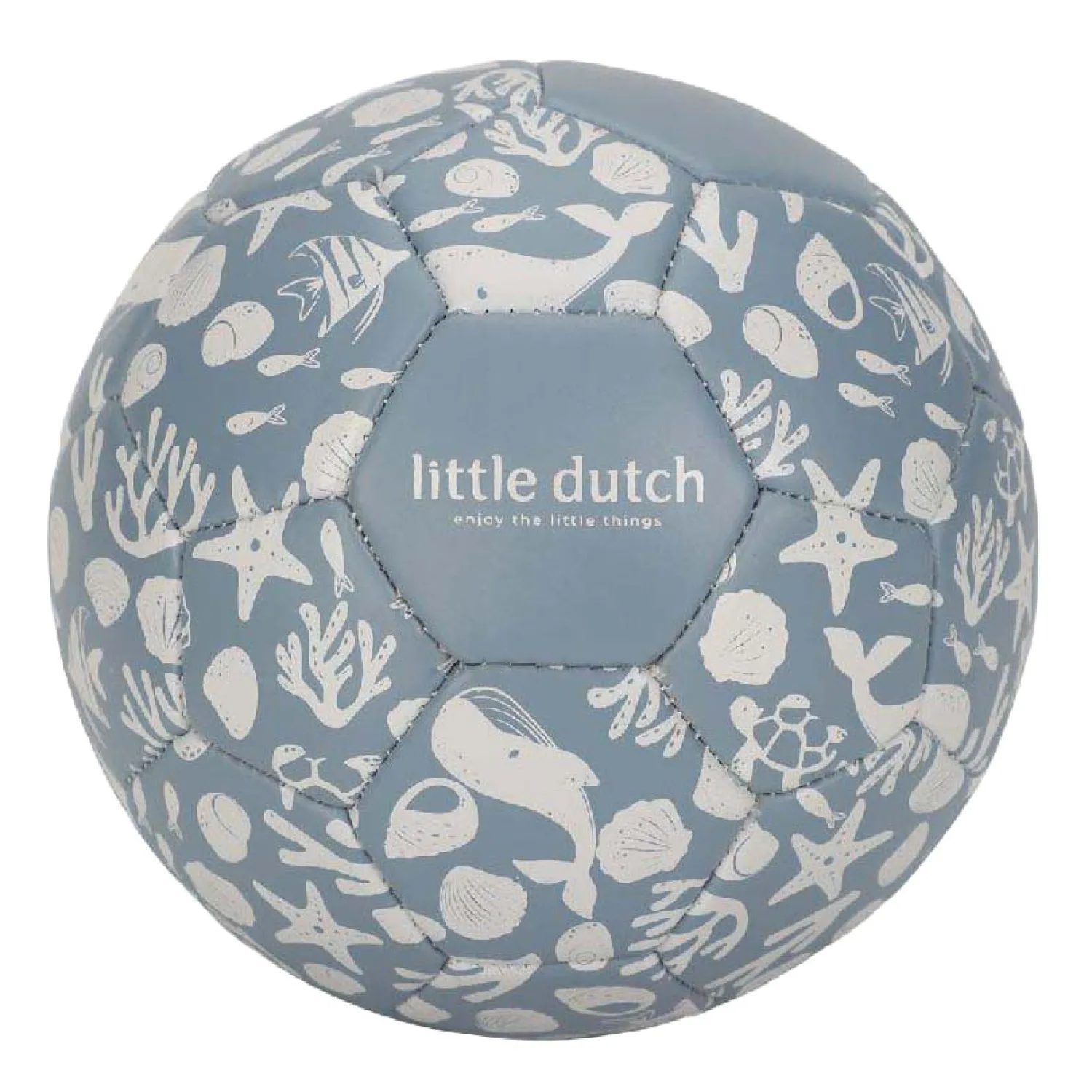 Mini Bal Blauw, 16cm-Little Dutch Discount