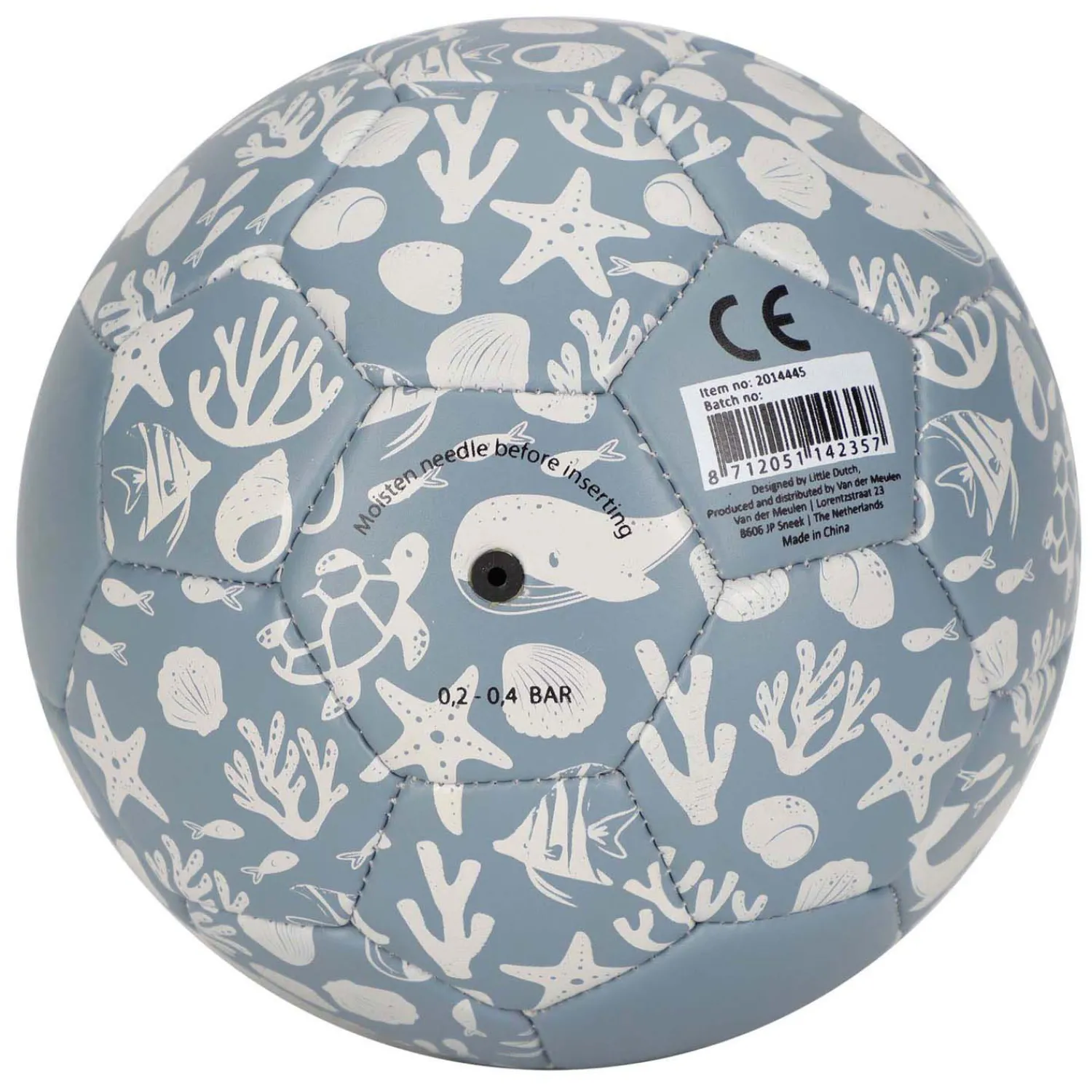 Mini Bal Blauw, 16cm-Little Dutch Discount