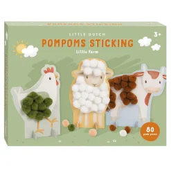 Pompom Plakken Little Farm-Little Dutch Online