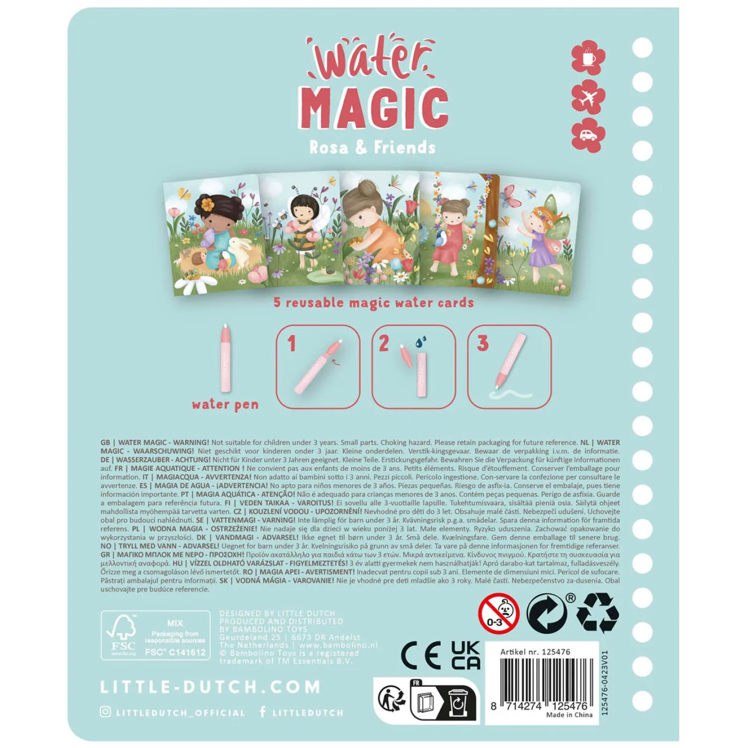 Little Dutch Watertekenboek - Rosa & Vrienden New