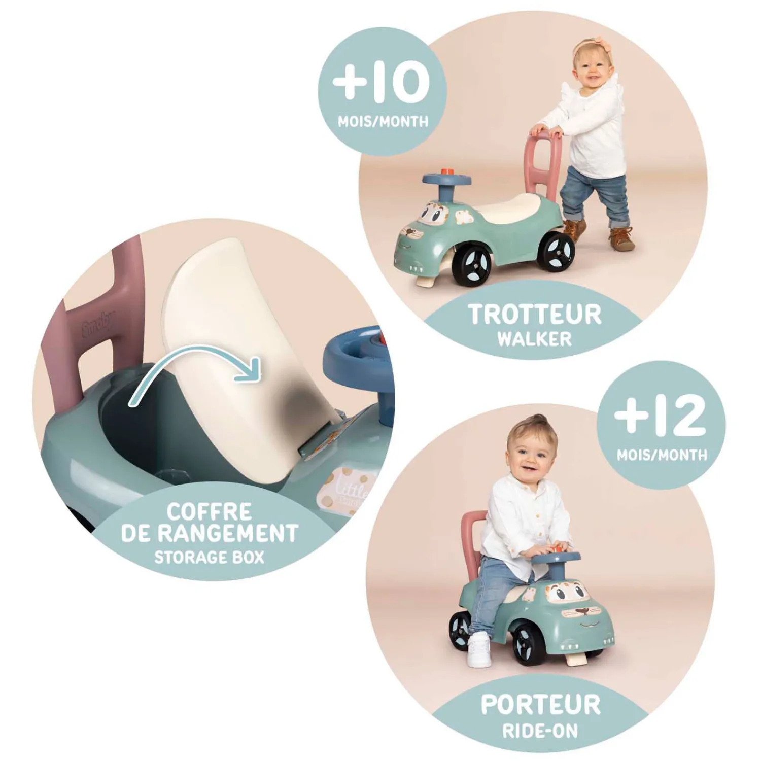 Little Loopauto Pastel Blauw-Smoby Sale