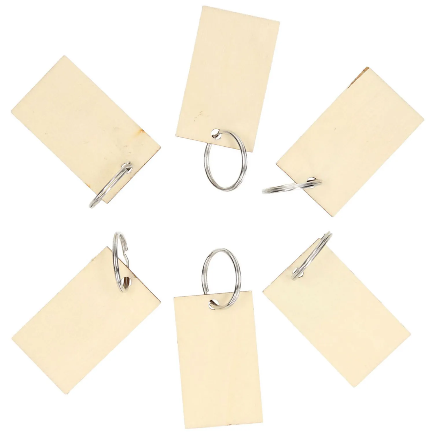 Lobbes Houten Sleutelhangers, 6st. Discount