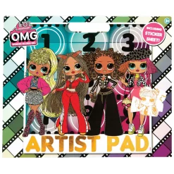 Artist Pad Kleurboek met Stickervel>L.O.L. Hot