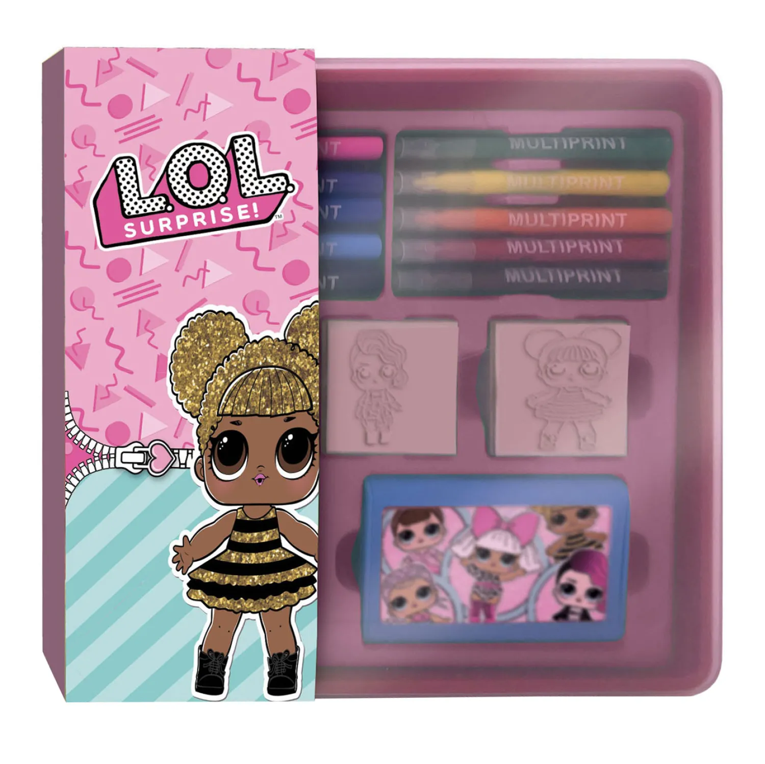 L.O.L. Surprise Stempels en Viltstiften Set in Opbergbox>Multiprint Outlet
