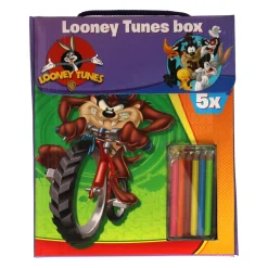 Boek Specials Nederland BV Looney Tunes Kleurboekenbox met Kleurpotloden New