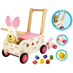 Loop- en sorteerwagen Konijn- Hot