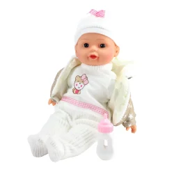 Toi-Toys Lovely Baby Babypop Winterkleren en Flesje Clearance