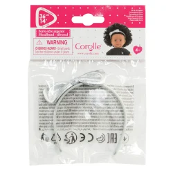 Corolle Ma Haarband met Strik Zilver, 36cm Best