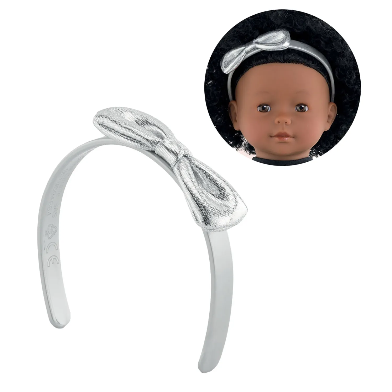 Corolle Ma Haarband met Strik Zilver, 36cm Best